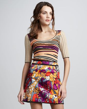 Nanette Lepore Jungleprint Miniskirt - Lyst