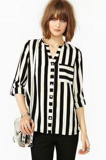 Nasty Gal Straight Up Blouse - Lyst