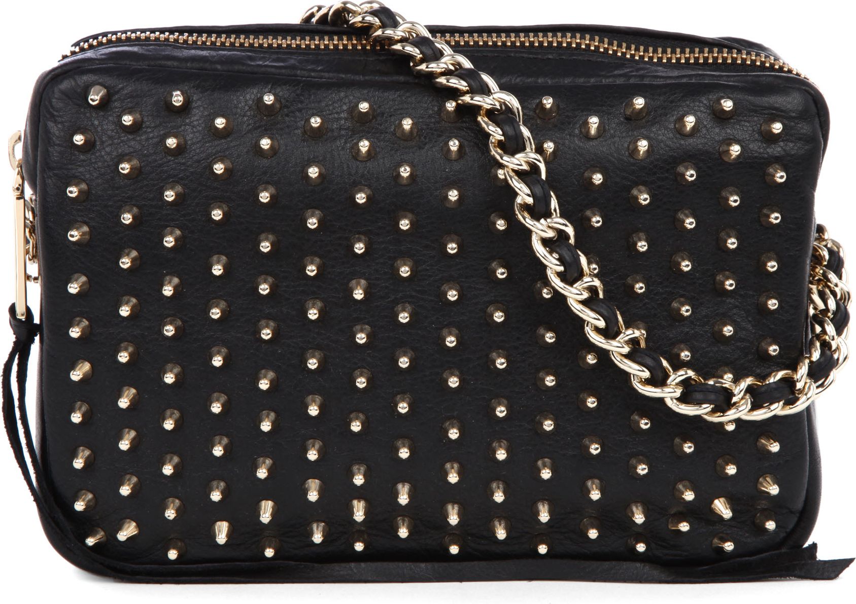 Rebecca Minkoff Spikey Studded Crossbody Bag in Black Lyst