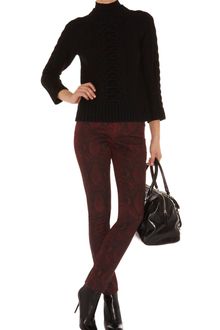 Karen Millen Twisted Cable Knit Turtleneck - Lyst