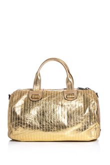 Meredith Wendell Metallic Leather Duffle Bag - Lyst