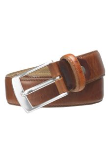 Paul Costelloe Tan Stitched Belt - Lyst