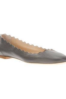 Chloé Scalloped Ballerina - Lyst