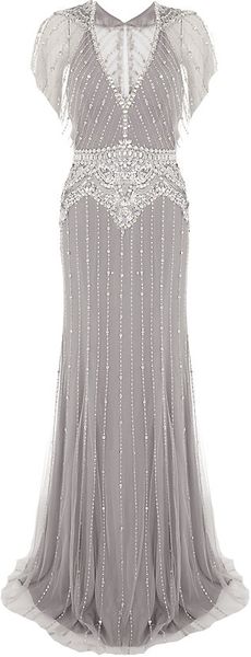 Jenny Packham Embellished Gown - Lyst