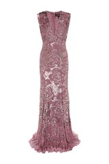 Jenny Packham Embellished Floral Gown