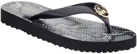 belk michael kors flip flops