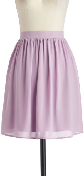 ModCloth Lavender Shortbread Skirt - Lyst