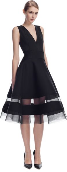 Donna Karan New York Sculpted Circle Skirt - Lyst