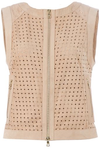 Drome Woven Leather Top - Lyst