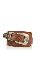 Topshop Aztec Embossed Western Belt