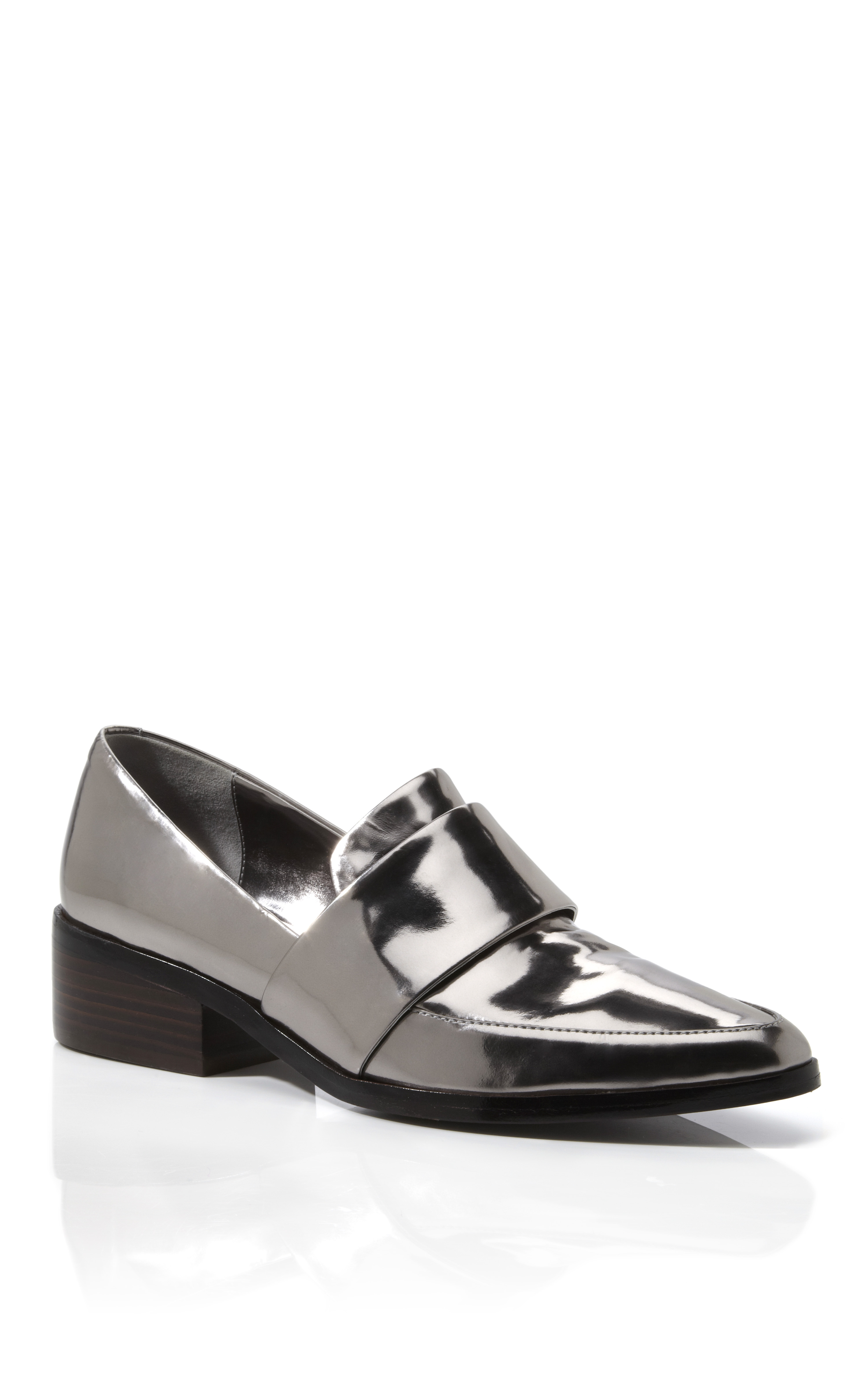 3.1 Phillip Lim Gunmetal Quinn Loafer in Silver (gunmetal) Lyst