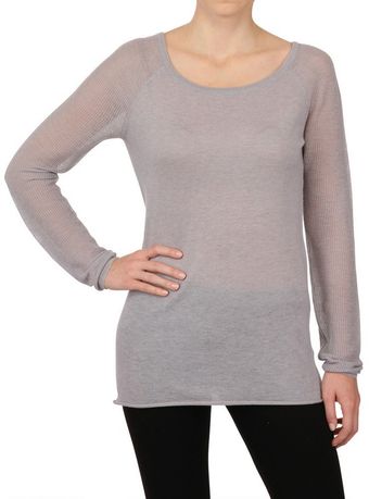 Donna Karan New York Cashmere Long Sleeved Top - Lyst