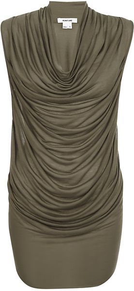 Helmut Lang Cowl Neck Top - Lyst