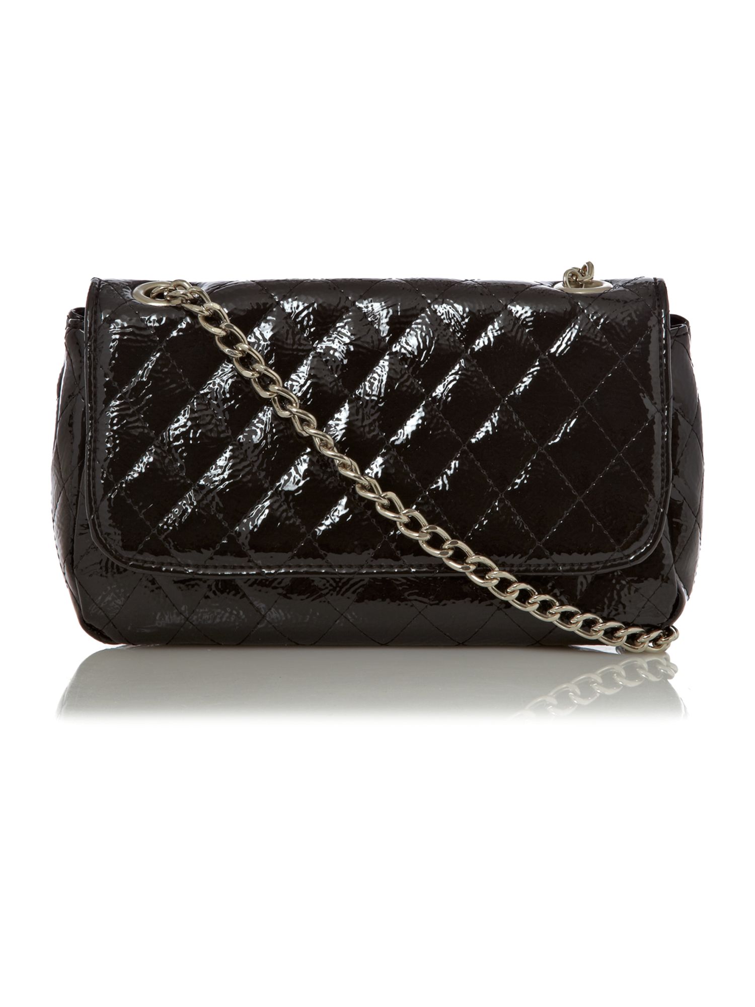 Kenneth Cole Reaction Quilted Chain Crossbody Bag in Black | Lyst