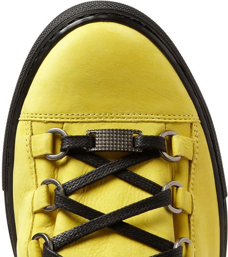 balenciaga sneakers mens yellow