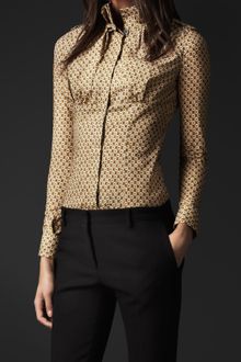 Burberry Prorsum High Collar Shirt - Lyst
