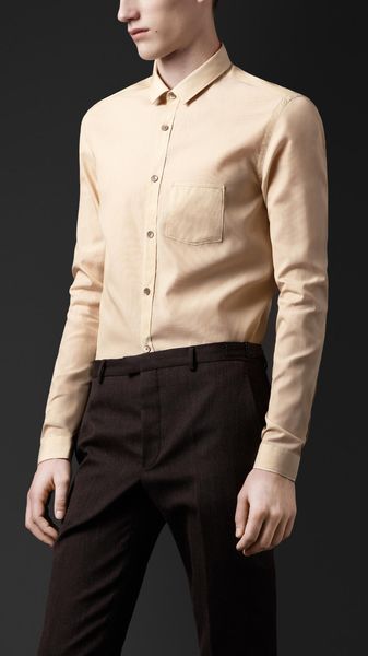 Burberry Prorsum Skinny Fit Pinstripe Shirt - Lyst