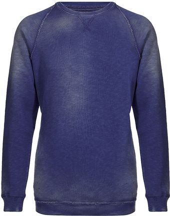 Diesel Washed Slub Sweater - Lyst