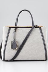 Fendi 2jours Medium Canvas Tote Bag