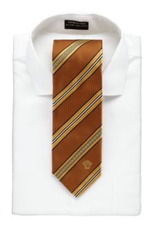 Versace Mixed Stripe Silk Tie - Lyst