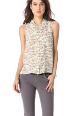 Equipment Mina Cropped Blouse