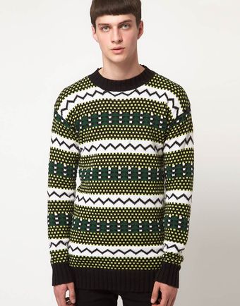 Horace Oversized Fairisle Jumper - Lyst