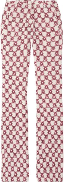 Isabel Marant Mendel Printed Crepe Pants - Lyst