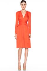 Issa Wrap Dress in Fire