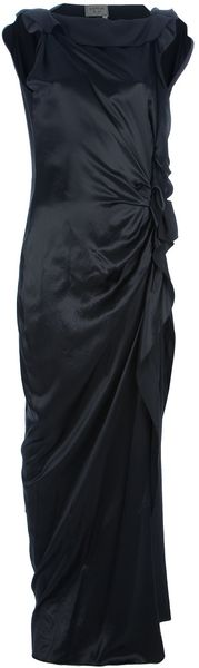 Lanvin Ruffled Full Length Dress - Lyst