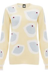 Mother Of Pearl  Iris Print Cashmere Jumper