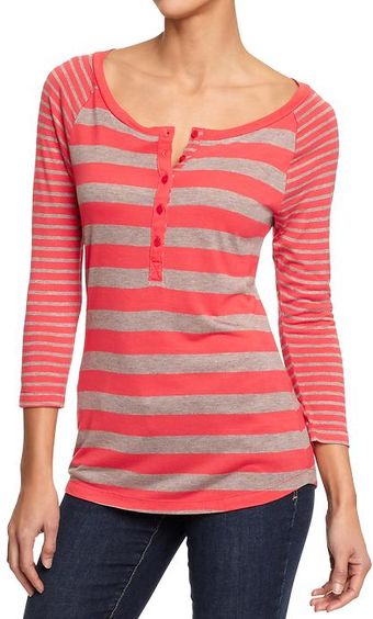 Old Navy Raglansleeve Henleys - Lyst
