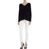 Vince Double V Sweater in Black - Lyst