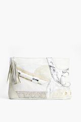 Nasty Gal Abstract Expressions Clutch