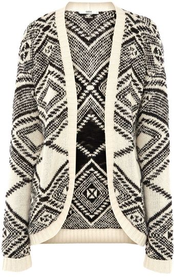 Oasis Navaho Pod Cardigan - Lyst