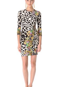 Versace Animal Print Dress - Lyst