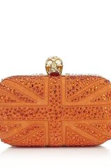 Alexander McQueen Crystal Britannia Skull Box Clutch
