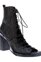 Ann Demeulemeester Lace Fastening Ankle Boot