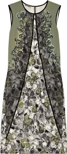 Bottega Veneta Embellished Stretch silk Dress - Lyst
