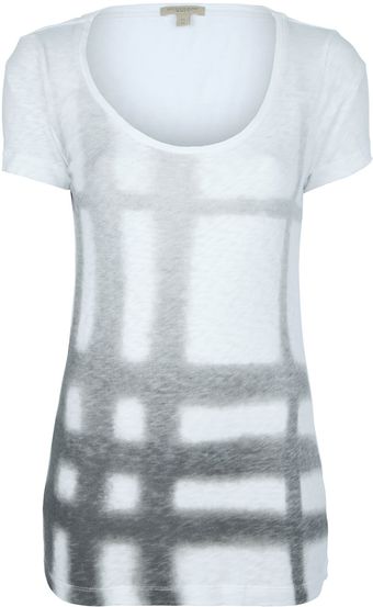 Burberry Brit Checked T-Shirt - Lyst