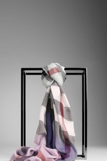 Burberry Check Colour Stripe Scarf - Lyst