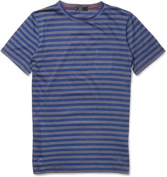 Burberry Prorsum Striped Cottonjersey Tshirt - Lyst