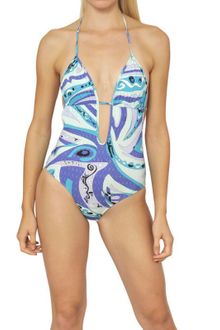 Emilio Pucci Printed Lycra Bathing Suit - Lyst