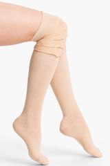 Free People Ruffle Overtheknee Socks