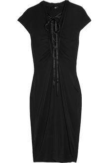 Just Cavalli Stretch Satin Jersey Dress - Lyst