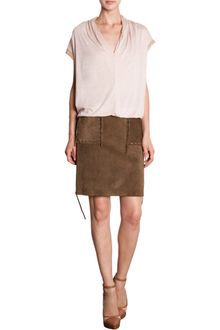 Lanvin Laced Pencil Skirt - Lyst