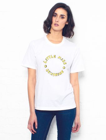 Markus Lupfer Sequin Little Miss Sunshine Tshirt - Lyst