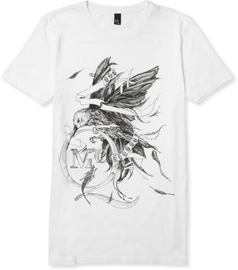 McQ by Alexander McQueen Printed Cotton Tshirt - Lyst