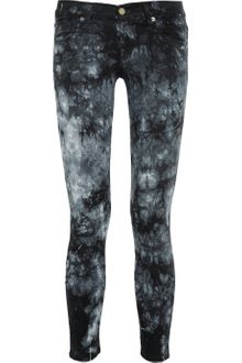 Textile Elizabeth And James Tie-Dye Print Low-Rise Skinny Jeans - Lyst