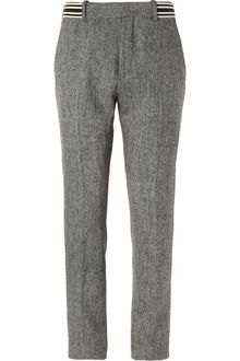 Alexander McQueen Slimfit Woolblend Twill Trousers - Lyst
