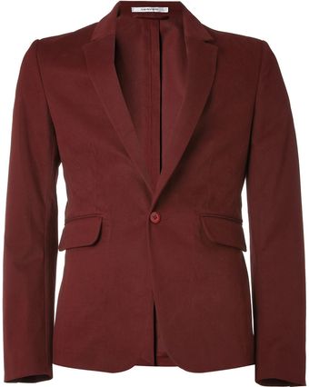 Carven Slim Fit Cotton Blend Blazer - Lyst